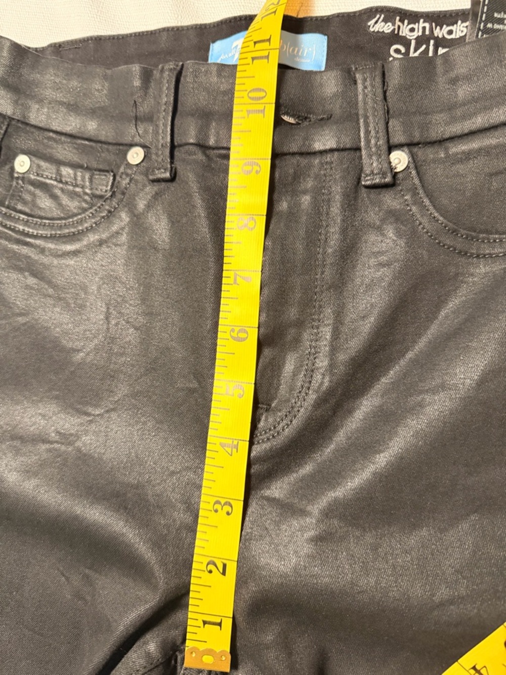 7 For All Mankind Black Skinny  Jeans - Picture 10 of 12